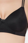 Clovia Padded Non Wired Full Coverage T-Shirt Bra - Black — thumbnail 5