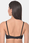 Clovia Padded Non Wired Full Coverage T-Shirt Bra - Black — thumbnail 4