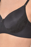 Clovia Padded Non Wired Full Coverage T-Shirt Bra - Black — thumbnail 5