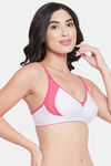 Clovia Single Layered Non Wired Full Coverage T-Shirt Bra - Grey — thumbnail 2