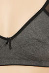 Clovia Double Layered Non Wired Full Coverage T-Shirt Bra - Grey — thumbnail 5