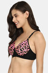 Clovia Padded Non Wired Full Coverage T-Shirt Bra - Pink — thumbnail 3