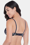 Clovia Padded Non Wired Full Coverage T-Shirt Bra - Blue — thumbnail 4
