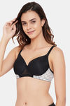Clovia Padded Non Wired Full Coverage T-Shirt Bra - Black — thumbnail 3