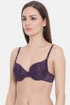 Clovia Padded Non Wired Medium Coverage T-Shirt Bra - Purple — thumbnail 3