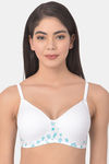 Clovia Padded Non Wired Full Coverage T-Shirt Bra - White — thumbnail 1