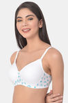 Clovia Padded Non Wired Full Coverage T-Shirt Bra - White — thumbnail 3