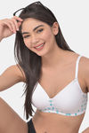 Clovia Padded Non Wired Full Coverage T-Shirt Bra - White — thumbnail 5