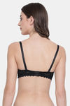 Clovia Padded Wired Medium Coverage T-Shirt Bra - Black — thumbnail 4