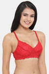 Clovia Padded Non Wired Full Coverage T-Shirt Bra - Red — thumbnail 2
