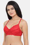 Clovia Padded Non Wired Full Coverage T-Shirt Bra - Red — thumbnail 3