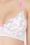 Clovia Push Up Non Wired Medium Coverage T-Shirt Bra - White — thumbnail 5