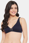 Clovia Double Layered Non Wired Medium Coverage T-Shirt Bra - Blue — thumbnail 1