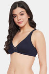 Clovia Double Layered Non Wired Medium Coverage T-Shirt Bra - Blue — thumbnail 3