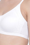 Clovia Single Layered Non Wired Full Coverage T-Shirt Bra - White — thumbnail 5