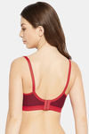 Clovia Single Layered Non Wired Full Coverage T-Shirt Bra - Maroon — thumbnail 4