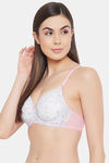 Clovia Padded Wired Full Coverage T-Shirt Bra - White — thumbnail 3