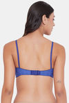 Clovia Padded Non Wired Full Coverage T-Shirt Bra - Blue — thumbnail 4