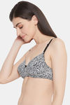 Clovia Padded Non Wired Full Coverage T-Shirt Bra - Black — thumbnail 3