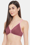 Clovia Double Layered Non Wired Medium Coverage T-Shirt Bra - Maroon — thumbnail 3