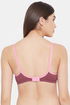 Clovia Double Layered Non Wired Medium Coverage T-Shirt Bra - Maroon — thumbnail 4