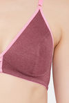 Clovia Double Layered Non Wired Medium Coverage T-Shirt Bra - Maroon — thumbnail 5