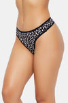 Clovia Low Rise Cotton Thong - Black — thumbnail 2
