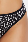 Clovia Low Rise Cotton Thong - Black — thumbnail 5