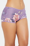 Clovia Medium Rise Full Coverage Boyshort - Purple — thumbnail 2