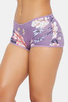 Clovia Medium Rise Full Coverage Boyshort - Purple — thumbnail 3