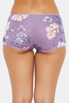 Clovia Medium Rise Full Coverage Boyshort - Purple — thumbnail 4
