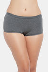 Clovia Low Rise Full Coverage Boyshort - Grey — thumbnail 1