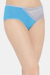Clovia Medium Rise Cotton Hipster Panty - Blue — thumbnail 2