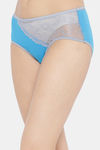 Clovia Medium Rise Cotton Hipster Panty - Blue — thumbnail 3