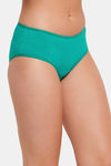 Clovia Medium Rise Cotton Hipster Panty - Green — thumbnail 2