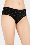 Clovia Mid Rise Three-Fourth Coverage Hipster Panty - Black — thumbnail 2