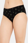 Clovia Mid Rise Three-Fourth Coverage Hipster Panty - Black — thumbnail 3
