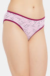 Clovia Medium Rise Cotton Bikini Panty - Pink — thumbnail 2