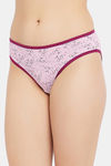 Clovia Medium Rise Cotton Bikini Panty - Pink — thumbnail 3