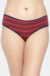 Clovia Medium Rise Cotton Bikini Panty - Red — thumbnail 1