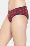 Clovia Medium Rise Cotton Bikini Panty - Red — thumbnail 3