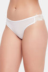 Clovia High Rise Cotton Bikini Panty - White — thumbnail 3