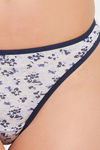 Clovia Low Rise Zero Coverage Thong - Grey — thumbnail 4