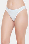 Clovia Low Rise Zero Coverage Thong - Blue — thumbnail 3