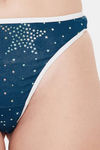 Clovia Low Rise Zero Coverage Thong - Navy Blue — thumbnail 6