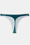 Clovia Low Rise Zero Coverage Thong - Navy Blue — thumbnail 7