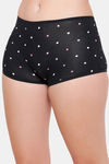 Clovia Medium Rise Full Coverage Boyshort - Black — thumbnail 2