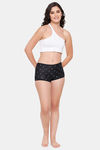 Clovia Medium Rise Full Coverage Boyshort - Black — thumbnail 4