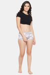 Clovia Medium Rise Full Coverage Boyshort - White — thumbnail 5