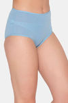 Clovia High Rise Three-Fourth Coverage Hipster Panty - Blue — thumbnail 2